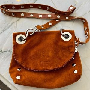 Hammit Suede Crossbody Bag